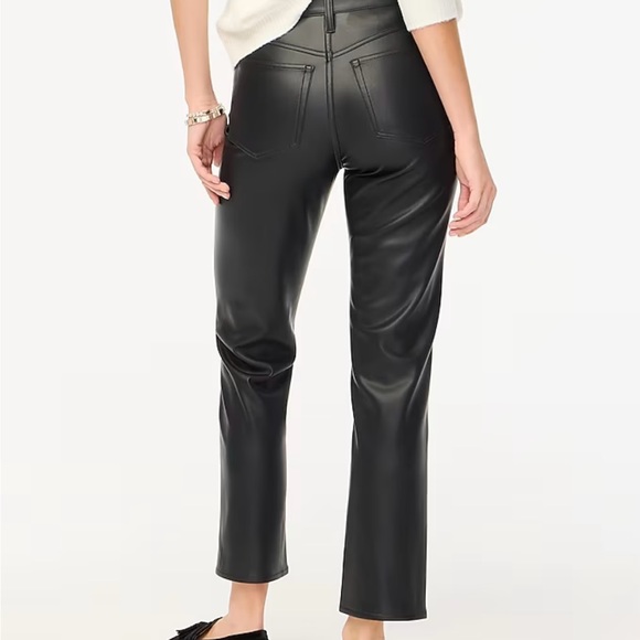 Faux Leather Straight Leg Pants - Picture 2 of 4
